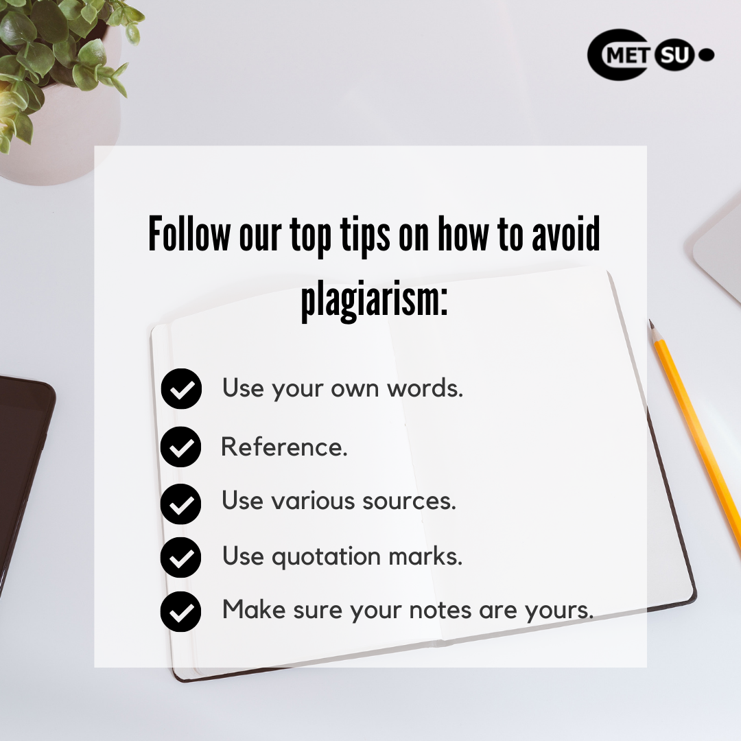 An open notebook with a pen and a plant on a white table covered by our top tips.