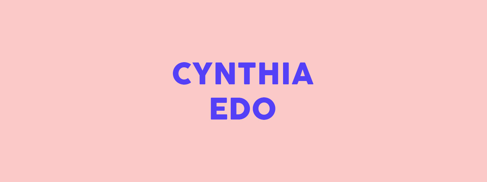 Read Cynthia Edo's manifesto